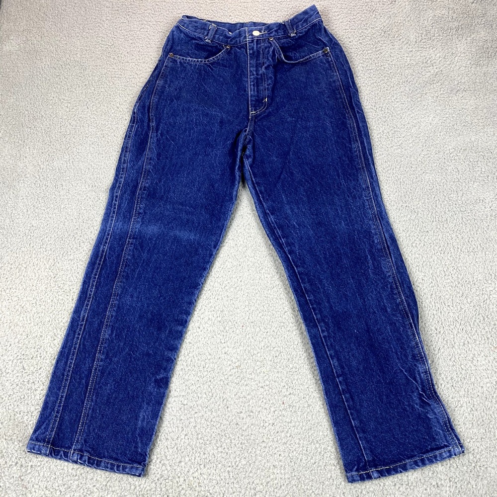 Vtg Jeans Womens 25x26.5 Bareback Talon Zip High Rise Western Rodeo Mom 70s 80s
